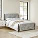 Diana Transitional 62" Floral Upholstered Platform Metal Bed Frame with Washable Slipcover by HULALA HOME