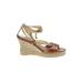 J.Crew Wedges: Espadrille Platform Boho Chic Tan Solid Shoes - Women's Size 10 - Open Toe