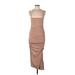 Sophie Rue Casual Dress - Midi: Tan Dresses - Women's Size Large