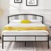 14" Queen Bed Frame Metal Platform Mattress Foundation with headboard Footboard Steel Slat Support/No Box Spring Needed