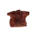 Sorial Leather Tote Bag: Brown Print Bags