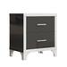 Nightstand End Side Table Bedside Table Elegant High Gloss Nightstand With 2 Drawers For Bedroom Living Room