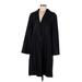 Narciso Rodriguez Trenchcoat: Knee Length Black Print Jackets & Outerwear - Women's Size 6