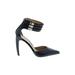 Sam Edelman Heels: D'Orsay Stilleto Cocktail Party Black Print Shoes - Women's Size 9 1/2 - Pointed Toe