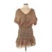 Mes Demoiselles Paris Casual Dress - Popover: Brown Marled Dresses - Women's Size 44