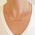UWIN Dainty Script Font Name Necklace Minimalist Necklace Personalized Name Necklace Fashion Jewelry