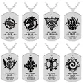 Anime Lord of the Mysteries Necklace Stainless Steel Laser Tag Pendant Necklaces for Women Men