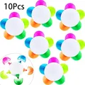 10Pcs Highlighters Assorted Colors Flower Shape Watercolor Highlighter Pens 5-In-1 Fluorescent Pens