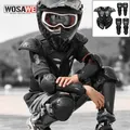 WOSAWE Full Body moto armatura gilet bambini bambini Motocross armatura giacca petto colonna