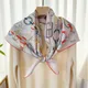 90 Silk Scarf Wraps 100% Silk Neckerchief Shawl 2024 Womens Fashion Bandana Scarf Foulard