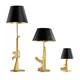 Lampadaires de luxe modernes lampe de table LED d'art doré salon salle à manger loft à la
