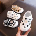 0-3 Years Baby Canvas Shoes Girls Casual Lightweight Checkered Prewalker Boys Sneakers Leopard