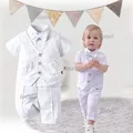 Baby Boy Baptismal Christening Formal Outfit Set Baptismal Attire for Infant Gentleman Boss Costume