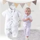 Baby Boy Baptismal Christening Formal Outfit Set Baptismal Attire for Infant Gentleman Boss Costume