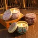 Scented Candles Iron Box Soy Wax Scented Dried Flower Aromatherapy Candle Birthday Candle Home Hotel