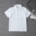 Japanese Student Short Sleeve White Shirt For Girls Middle High School Uniforms School Dress Jk