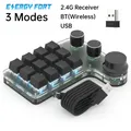 2.4G Receiver Wireless Custom Macro Keyboard 12 Keys 3 Knob USB Mini Program Game Photoshop Hotswap