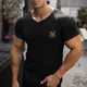 T-shirt de compression à manches courtes pour hommes t-shirt en maille pour hommes t-shirts de