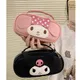 Sanurgente-Trousse de maquillage Kuromi Melody pour femme trousse de toilette mignonne en PU