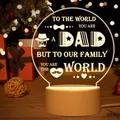 Lampe de nuit avec cadeaux de Noël pour papa cadeau pour la fête des pères 1 pièce