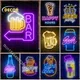 brassage biere neon bar air soft pistole bar neon enseigne neon neon sign coffee bar decor