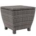 Aura Outdoor 13 Gallons Gallon Wicker Deck Box in Brown Wicker/Rattan | Wayfair S-ST001CHA