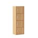 Latitude Run® Wooden 4 Door Enclosed Multipurpose Storage Cabinet Wood in Brown | 54.3 H x 15.9 W x 11.75 D in | Wayfair