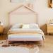 Gracie Oaks Bethzabeth Metal Platform Bed Metal in Pink | 56.4 H x 56.5 W x 78.3 D in | Wayfair 8AB9830236FD47ADAB33CA1D1D53BD08