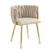 Everly Quinn Charae modern dining chairs, velvet dining chair, kitchen chairs /Upholstered/Velvet in White | 29.13 H x 21.85 W x 21.26 D in | Wayfair