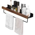 17 Stories Gavrich Wall Bathroom Shelves Manufactured Wood in Brown | 1.97 H x 15.75 W x 4.5 D in | Wayfair A9A3D643838A47B4B5991DDF6EB1EEA1