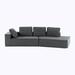 Brown Reclining Sectional - Ebern Designs Lois 2 - Piece Upholstered Sectional | 24 H x 125.2 W x 39.8 D in | Wayfair