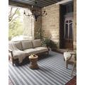 Gray 138 x 102 x 0.25 in Indoor/Outdoor Area Rug - Indoor/Outdoor Charlie Dove/Charcoal Area Rug Polyester Magnolia Home by Joanna Gaines x Loloi | Wayfair