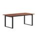Flash Furniture Chapman Rectangular Commercial Conference Table w/ Laminate Top & U-Frame Base Wood in Brown | 30 H x 72 W x 36 D in | Wayfair