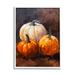 Stupell Industries ba-826-Framed Pumpkin Painting Still Life by Ziwei Li Single Picture Frame Print on Canvas in Black/Brown/White | Wayfair