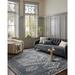 Blue/White 48 x 31 x 0.38 in Area Rug - Gigi Denim/Ivory Area Rug Magnolia Home by Joanna Gaines x Loloi | 48 H x 31 W x 0.38 D in | Wayfair