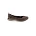 Skechers Flats: Brown Solid Shoes - Women's Size 7 1/2 - Round Toe