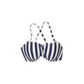 Shade & Shore Swimsuit Top Blue Stripes Sweetheart Swimwear - Women's Size X-Large