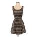 Forever 21 Cocktail Dress - A-Line: Black Aztec or Tribal Print Dresses - Women's Size Small