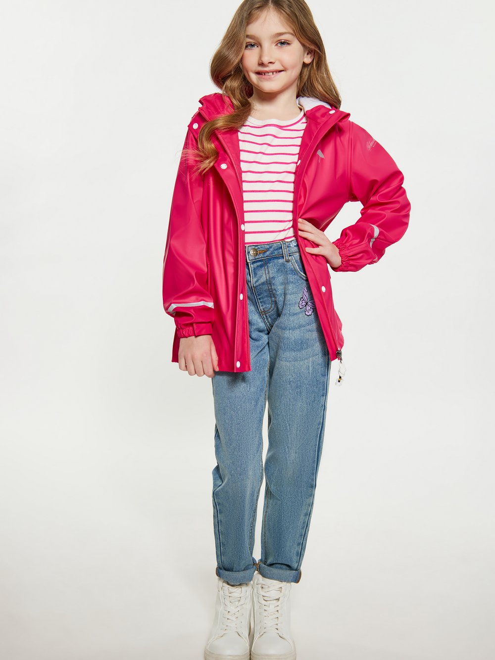 Schmuddelwedda (Kids) Regenmantel Mädchen himbeer, 116 Image