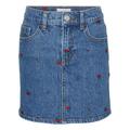 VERO MODA GIRL - Jeans-Rock Vmline Kirschen In Medium Blue Denim, Gr.152