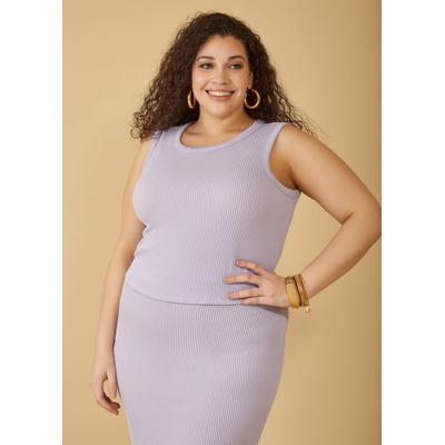 Plus Size Ribbed Tank Top