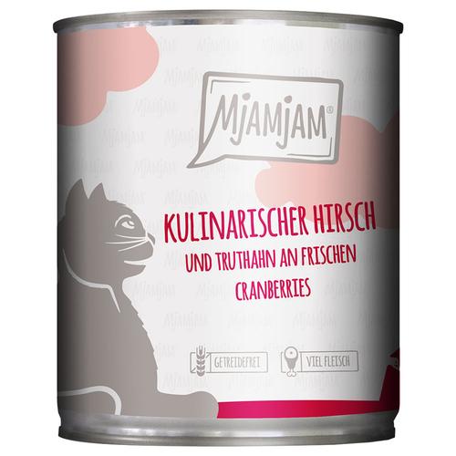 Lot MjAMjAM 24 x 800 g - cerf et dinde aux canneberges