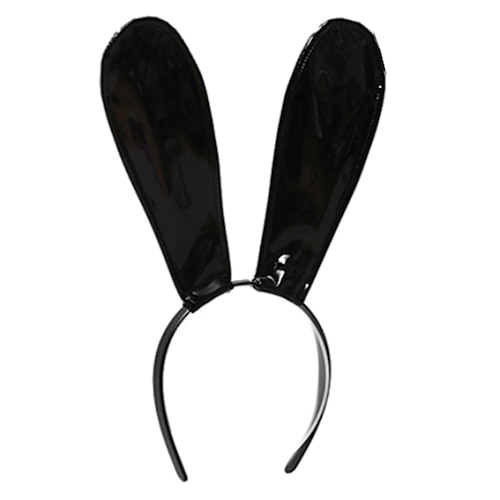 orecchie di coniglio in pelle fascia fatta a mano sexy orecchie da coniglio fascia per capelli pasqua halloween puntelli cosplay accessori per capelli a tema