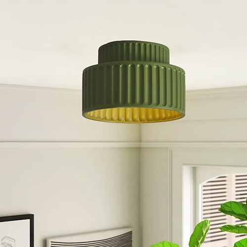 LED-Deckenleuchte Unterputz-Deckenleuchte 23cm Harz LED-Deckenleuchte Moderne runde Deckenleuchte Deckenleuchte für Wohnzimmerkorridor Image