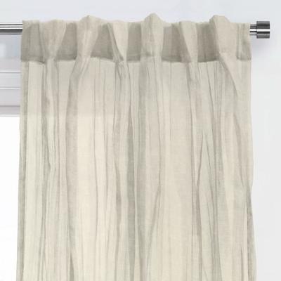 Mikana Sheer Curtain Panel, 52 x 84, Cream