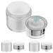 3 Pcs Creami Lip Balm Containers Hand Sanitizer Container Face Cream Vacuum Jar Multipurpose Lotion Container Empty Lotion Container Press Cream Jar Make up The Pet Travel