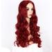 Synthetic Wigs for Women s Fashion Wig Red Synthetic Hair Long Wigs Wave Curly Wig Red Women Wig