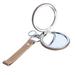 Double Mirror Keyring Ornaments Accessory Purses Fob Portable for Girls Silver Travel