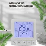 Walmeck Programmable Smart Thermostat WiFi Voice Control App Control Temperature Control IP20 Protection 24H Timed On/Off Digital Thermostat for Home