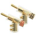 Hi-Fi Speaker Cable Connector 2 Pcs Banana Plug for Amplifier Speakers Sound Bar Bowl Connectors Zinc Alloy Abs Nurse